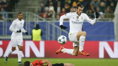 Gareth Bale set up two goals for Cristiano Ronaldo in Real Madrid's win against Shakhtar Donetsk. Gleb Garanich / Reuters