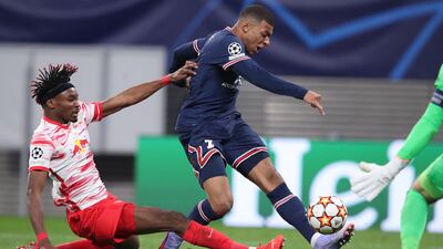 Mohamed Simakan - 6: French defender, who gave away penalty that handed PSG win in Paris, found Mbappe’s pace impossible to deal with at times here. Had chance to level scores in second half but headed chance wide. Booked for pulling on Wijnaldum’s shirt as PSG threatened to counter attack. AFP