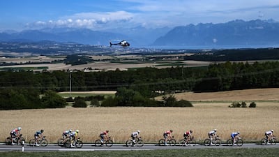 The peloton during Stage 8. AFP