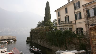 George Clooney's Italian home, Villa Oleandra, on Lake Como's south-western shores, in Laglio. AFP