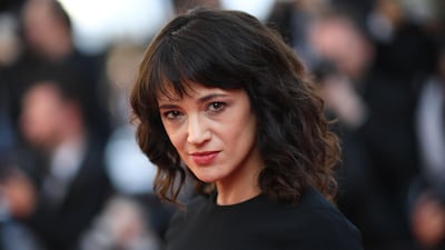 Italian actress Asia Argento arrives for the closing ceremony and the screening of the film "The Man Who Killed Don Quixote" at the 71st edition of the Cannes Film Festival. AFP