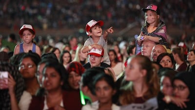 Live, One Direction are more rock than pop, distorted chords and stadium-sized drums brought to the fore. Sarah Dea / The National