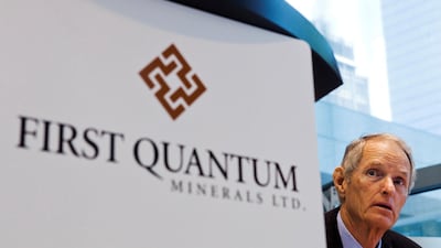 First Quantum Minerals chiefPhilip Pascall at the firm's annual general meeting for shareholders in Toronto, Canada.The company refutesan almost $8bn bill Zambia says it owes. Mark Blinch/Reuters
