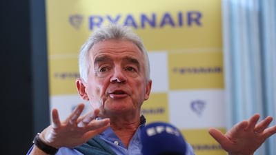 Michael O'Leary of Ryanair. The low-cost carrier previously said it would not return to Tel Aviv before October 25. EPA