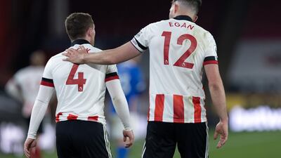 Centre-back: John Egan (Sheffield United) – A rock at the back as United beat Brighton to get their first win since being relegated and their first under caretaker Paul Heckingbottom. Getty Images