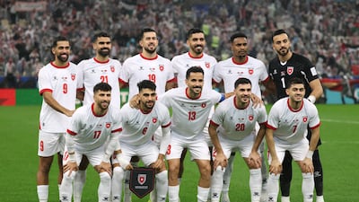 Jordan's starting XI before the match. Reuters