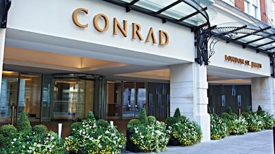 Behind the grand old facade of the Conrad St James is a modern hotel which opened in 2012. Hilton Hotels