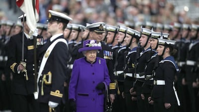 At 4pm on Friday, a 96-round gun salute - one for every year of the Queen's life - was fired by a UK Royal Navy ship in Dubai in tribute to Queen Elizabeth II. Photo: PA