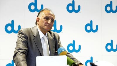 Osman Sultan, chief executive of du. Jeffrey E Biteng / The National