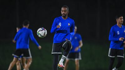 Abdulaziz Haikal during training.