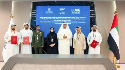 UAE-based SMEs in the industrial sector will soon be able to access new financing solutions following a preliminary agreement signed at the International Defence Exhibition. Photo: MoIAT