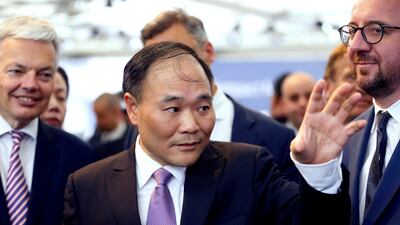 Geely CEO Li Shufu. Chinese car maker firm has formed a ride-hailing joint venture with Daimler. AFP