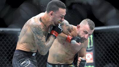 Alexander Volkanovski, right, defeated Max Holloway during their first bout UFC 245 at T-Mobile Arena on December 14, 2019 in Las Vegas, Nevada. AFP