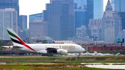 Emirates has introduced A380 superjumbos on flights from Dubai to Boston, Amman and Muscat. Courtesy Emirates