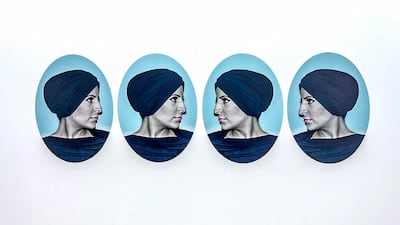 Hind Bin Demithan, Badawya Fy Parees (A Bedouin in Paris) 2011. Courtesy: Ayyam Gallery.