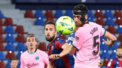 Sergio Busquets, 7 - Played well just three days after fracturing his cheek bone. “It feels terrible,” he said after a game which finished 3-3. “As has happened too many times this season, errors have cost us. We weren’t precise with our passing and they took advantage of that. The point means very little to us.” AFP