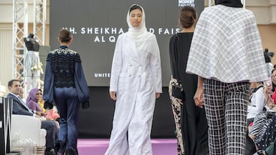 A look by Sheikha Hend Faisal Al Qassami, UAE. Photo: Antonie Robertson / The National