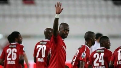 Grafite, centre, hopes to stay at Al Ahli for one or two more years.
