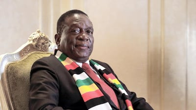 Abu Dhabi, March 17, 2019. Interview with the President of Zimbabwe, Emmerson Mnangagwa. Victor Besa/The National