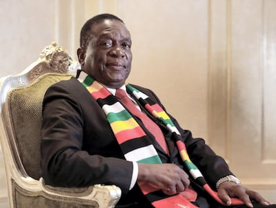 Abu Dhabi, March 17, 2019. Interview with the President of Zimbabwe, Emmerson Mnangagwa. Victor Besa/The National