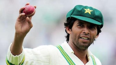 Mohammad Asif in better days; during day two of the 1st Test match between England and Pakistan at Trent Bridge on July 30, 2010.