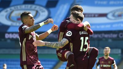 Stuart Dallas - 9. Was superb in his work throughout the game and did brilliantly to beat Ederson from the edge of the box, before stealing the game right at the end with a cool finish. PA