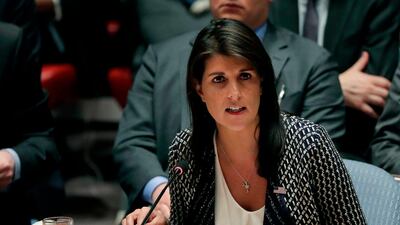 The dispute between Mrs Haley’s team and the White House had been playing out largely behind the scenes since the initial comments. AP