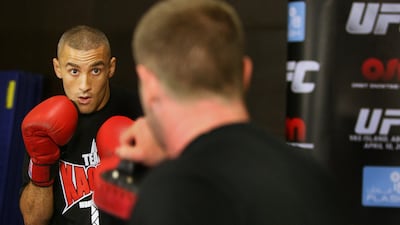 UF fighter Terry Etim during a media day ahead of UFC112. Delores Johnson / The National