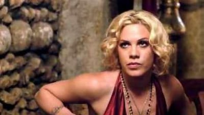 Alecia Moore (Pink) in Catacombs.