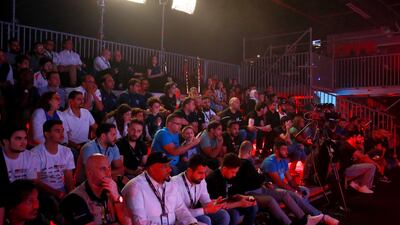 Fans attend the finals of the tournament.