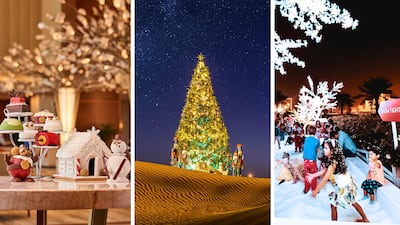 Festive market offerings from Mandarin Oriental Jumeira, Bab Al Shams Desert Resort & Spa and Habtoor Palace Dubai. Pictures supplied