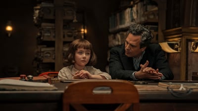 All the Light We Cannot See stars Nell Sutton as a young Marie-Laure and Mark Ruffalo as Daniel LeBlanc. Photo: Netflix