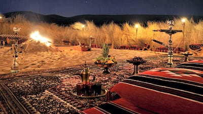 The Arabian-inspired resort played host to Rebecca Ferguson and Timothee Chalamet.