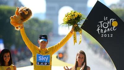 Bradley Wiggins became the first British rider to win the Tour de France. Jerome Prevost / AFP