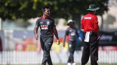 Mohammed Tauqir, as a spin bowler, played in four matches in the 15 games that UAE have played since September, taking four wickets. Antonie Robertson / The National