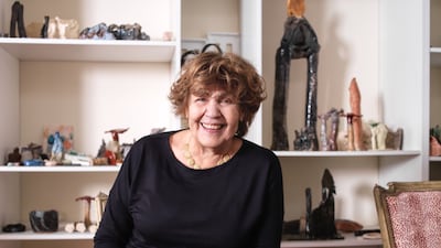 Simone Fattal in her studio in Paris. Photo: Christophe Beauregard