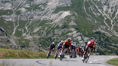 EF Education-Easy Post rider Richard Carapaz in action during Stage 18. Reuters