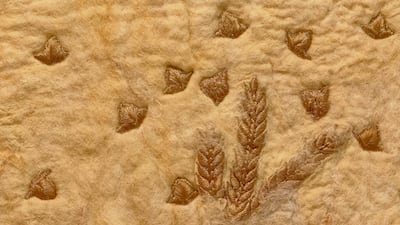 A detail of Aegilops Tauschi #3 by Adrian Pepe, on show at Nika Project Space. Photo: Adrian Pepe