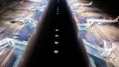 Al Maktoum International Airport is scheduled for completion in the 2020s. Dubai International Airport, pictured, is one of the busiest in the world.