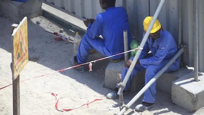 Depression among labourers and blue-collar workers is prevalent in the region because they are stuck between family expectations and new work challenges. Sarah Dea / The National