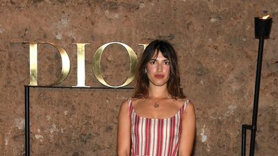 Model and designer Jeanne Damas attends the Christian Dior Cruise 2020 show in Marrakech. Getty Images