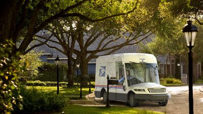 The new design of the United States Postal Service mail vehicles, which are expected to come into use in 2022.
