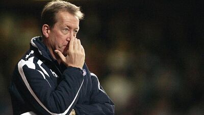 Alan Curbishley's last work with a club came in 2008, when he managed West Ham United. Saun Curry / AFP