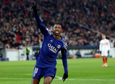 Ousmane Dembele's hat-trick helped propel PSG to victory over Stuttgart and into the Champions League play-offs. Reuters
