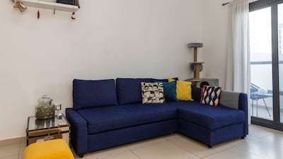 The apartment has two balconies