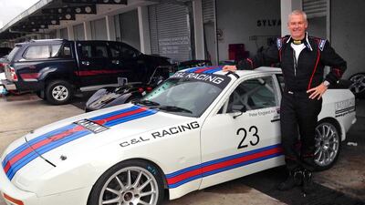 Peter England, the chief executive of RAKBank, is an avid car racer. Courtesy Peter England