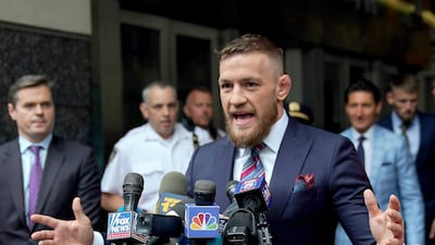 Conor McGregor will be back in action at UFC 229 on October 6. AFP