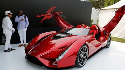 The Kodi 57 Enji concept car is displayed during The Quail. Michael Fiala / Reuters