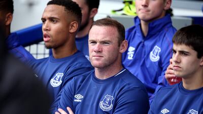 In this file photo taken in 2015, Manchester United's Wayne Rooney is seen during a pre-season friendly at Goodison Park. Peter Byrne / Press Association