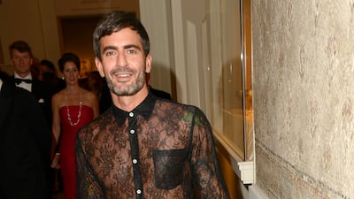 Marc Jacobs in Comme des Garcons at the 2012 Met Gala. Getty Images